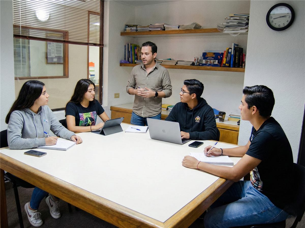 Clase de inglés en vivo con grupo reducido en Kingston Institute