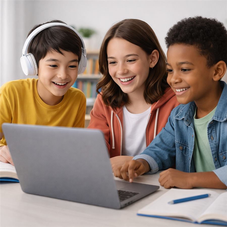Niños tomando clases de inglés en Torreón en Kingston Institute